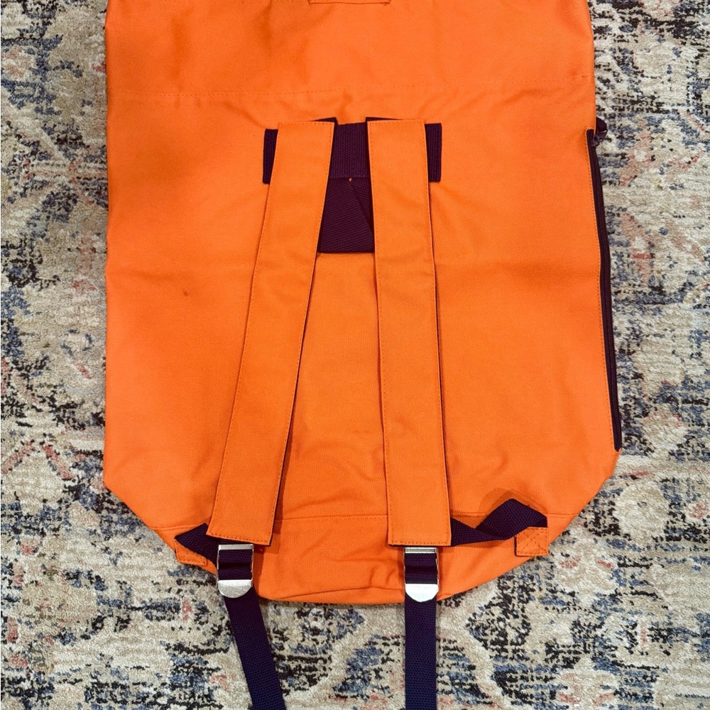 Sperry Vintage Topsider Orange Duffle Backpack Beach Pool Bucket Tote Bag NWOT’s - Picture 6 of 7